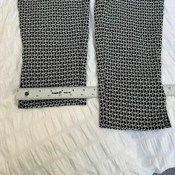 Anthropologie Womens Diamond Pattern Woven Textured Pant Size S